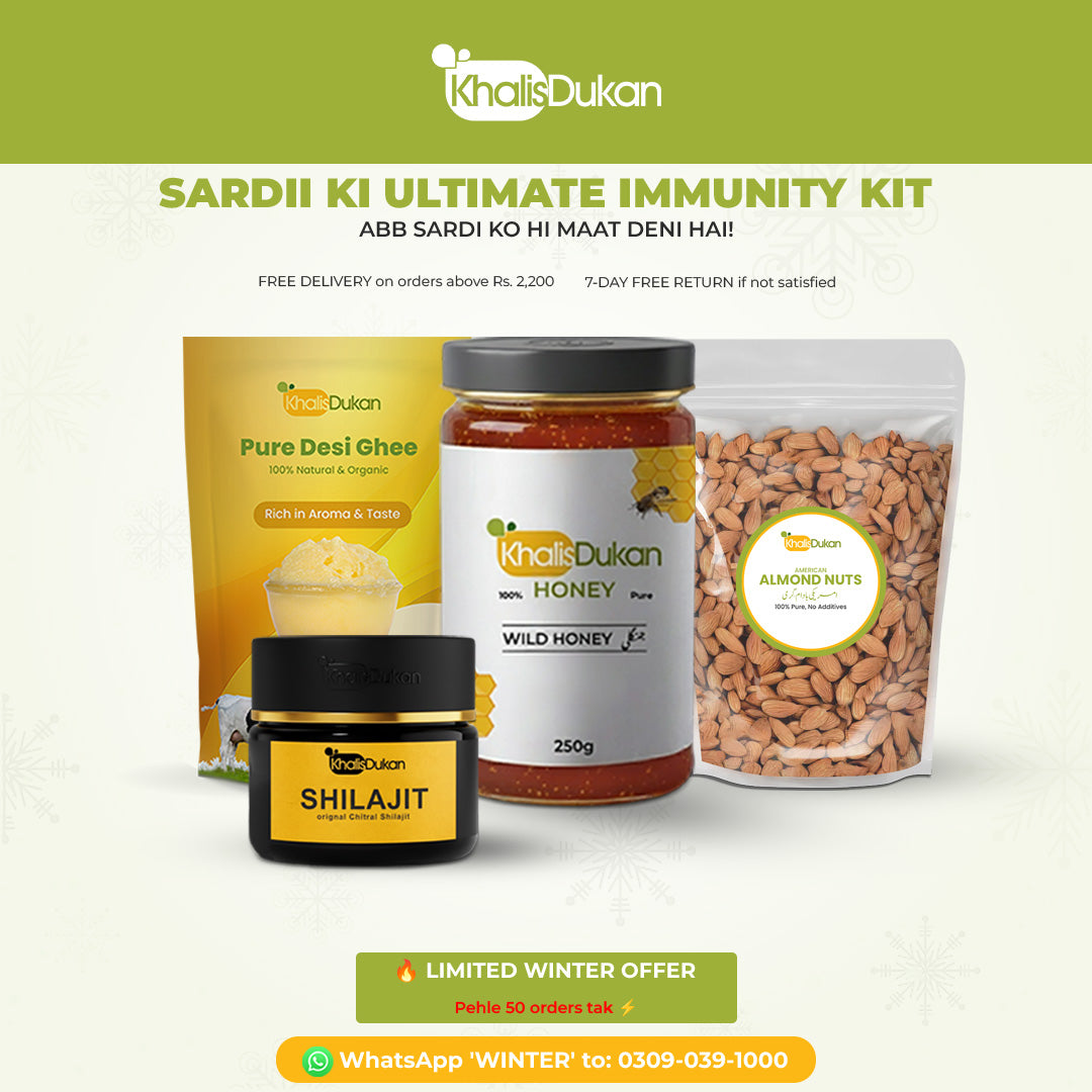 Ultimate Vitality Bundle – Shilajit, Wild Honey, Desi Ghee & Irani Pista