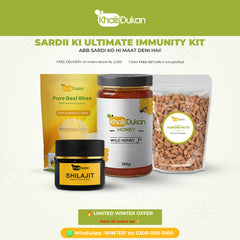 Ultimate Vitality Bundle – Shilajit, Wild Honey, Desi Ghee & Irani Pista